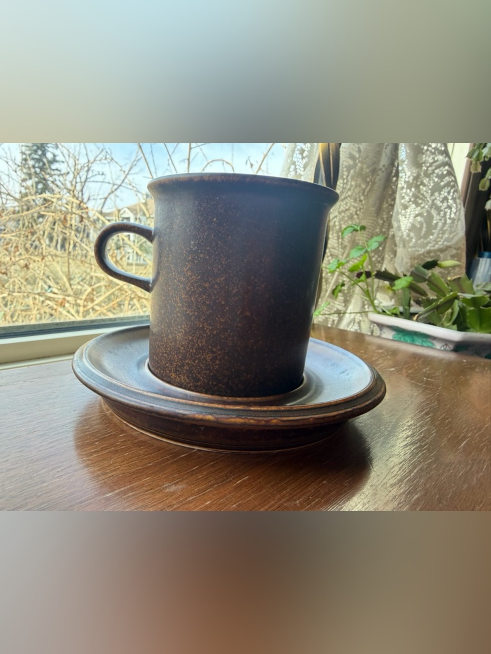 MCM 1960s ARABIA RUSKA Finland cup with saucer